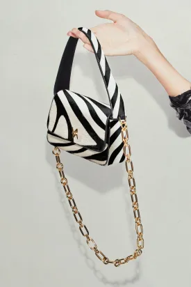 Lulu Hobo - Zebra Calf Hair