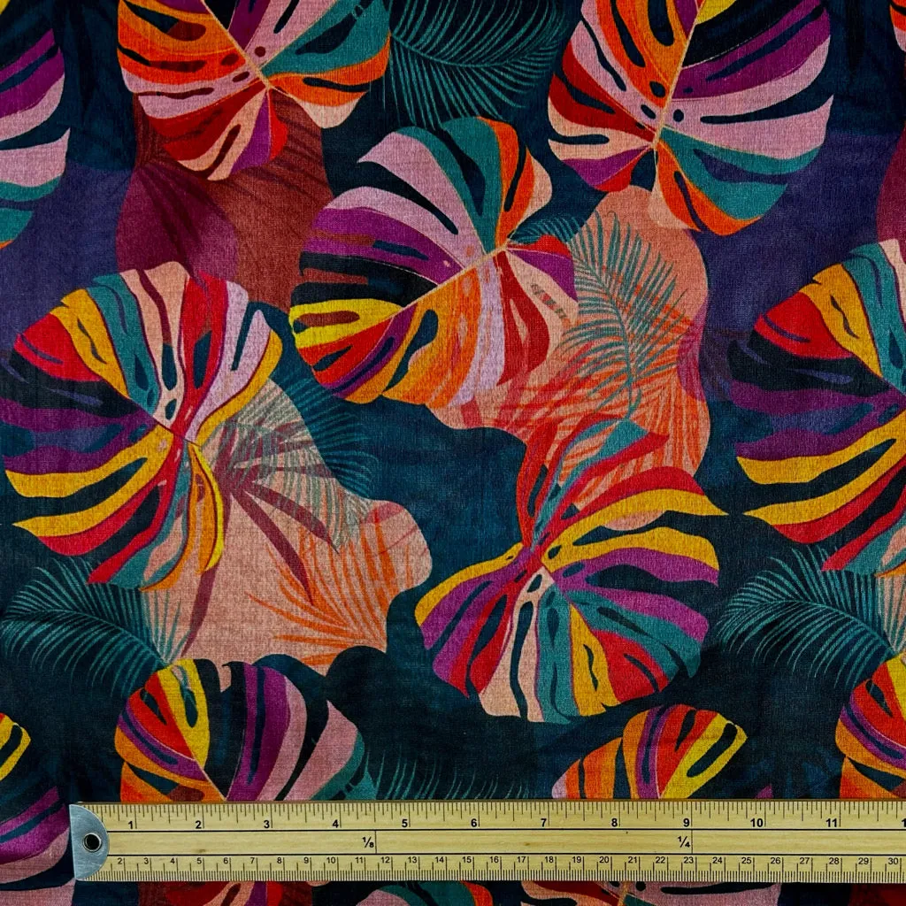 Lush Blossom Faux Silk Fabric