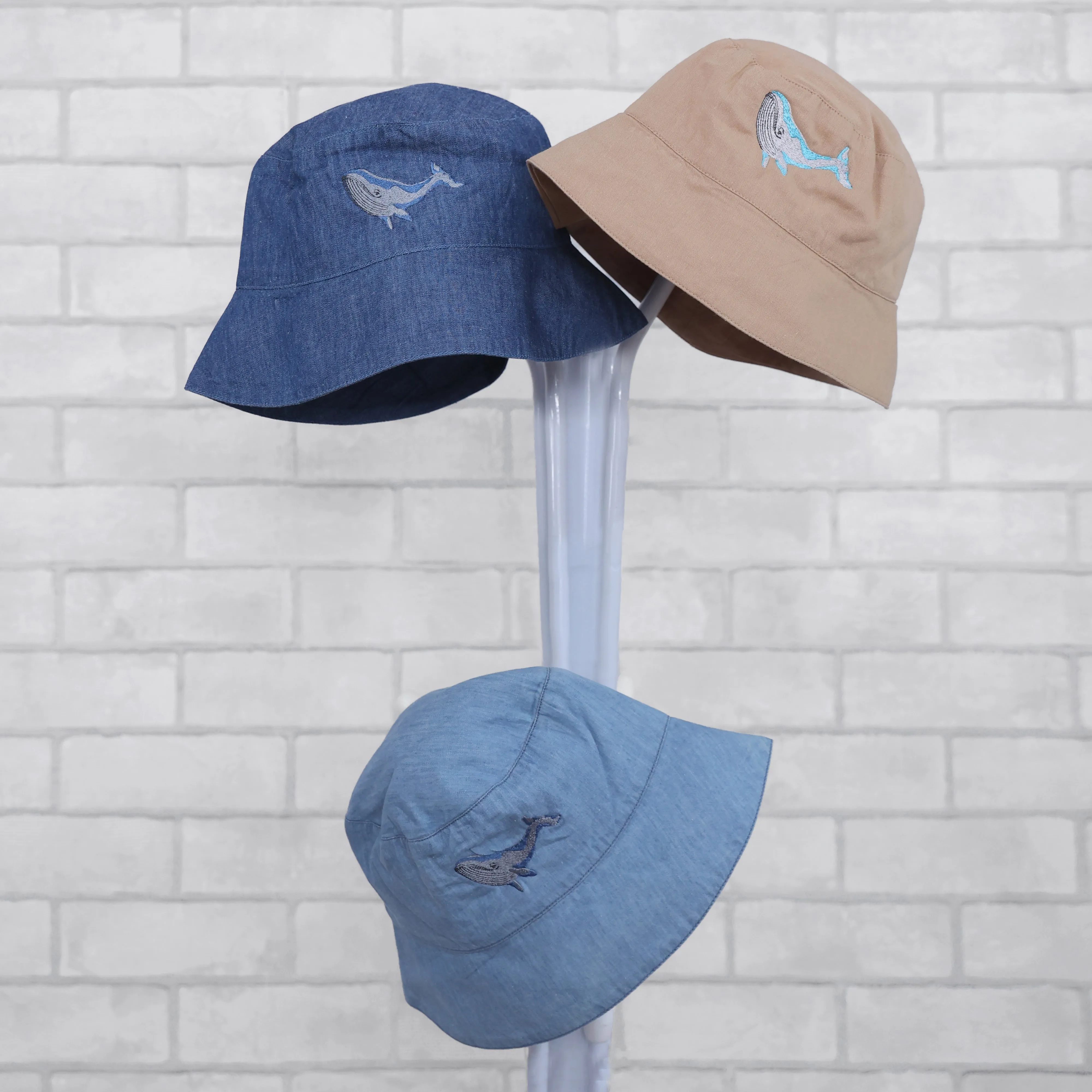 Maritime Magic Brown Cotton Bucket Hat