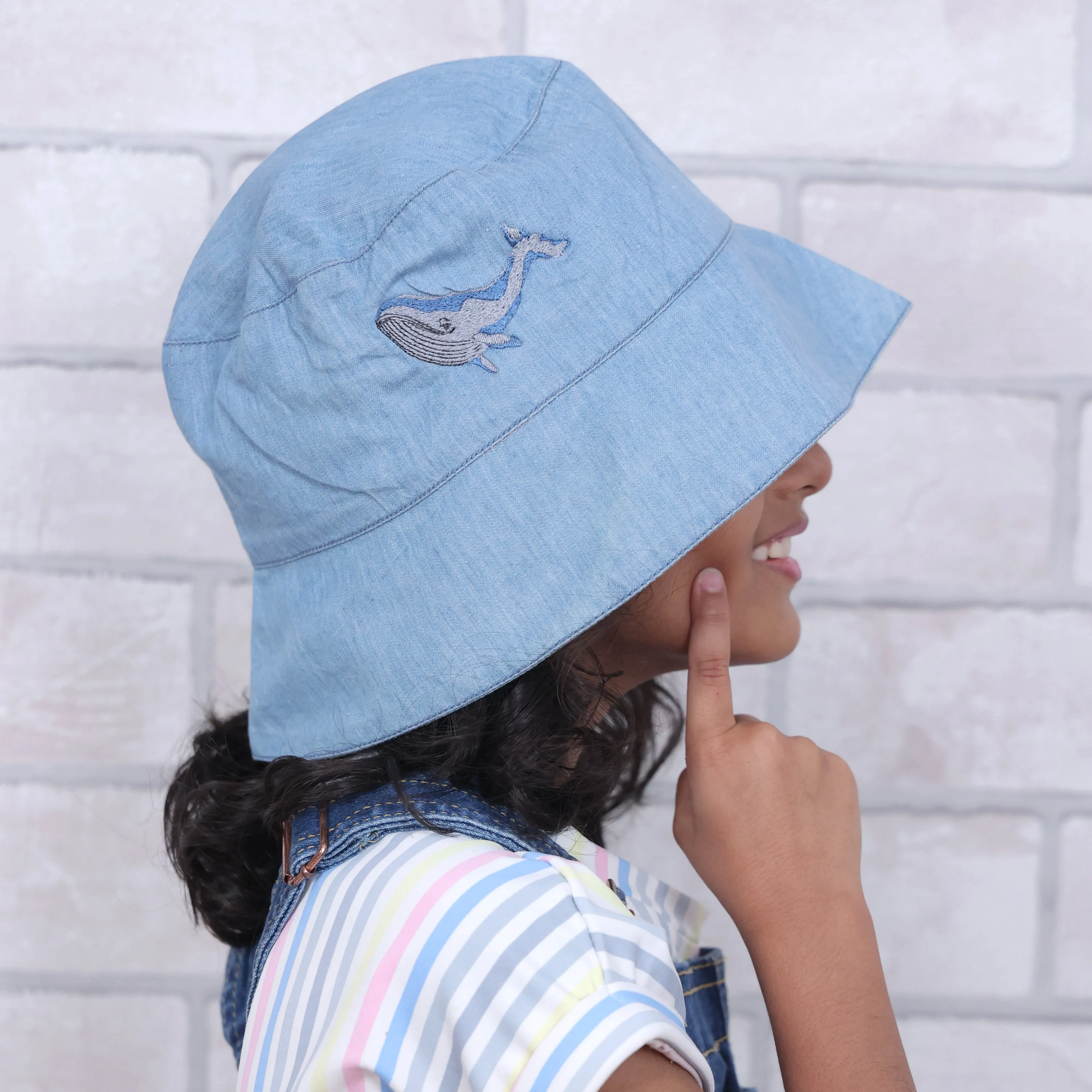 Maritime Magic Light Denim Bucket Hat