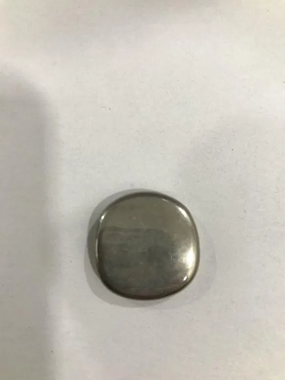Metallic Silver Rounded Square Plastic Beads