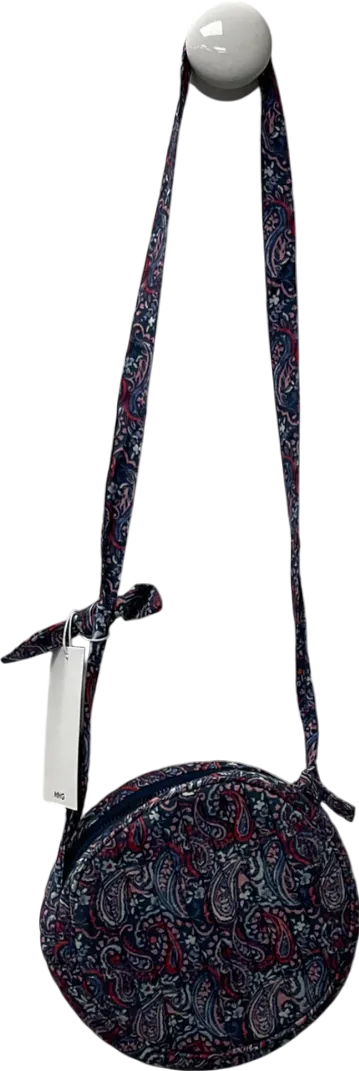 MNG Purple Printed Round Bag One Size