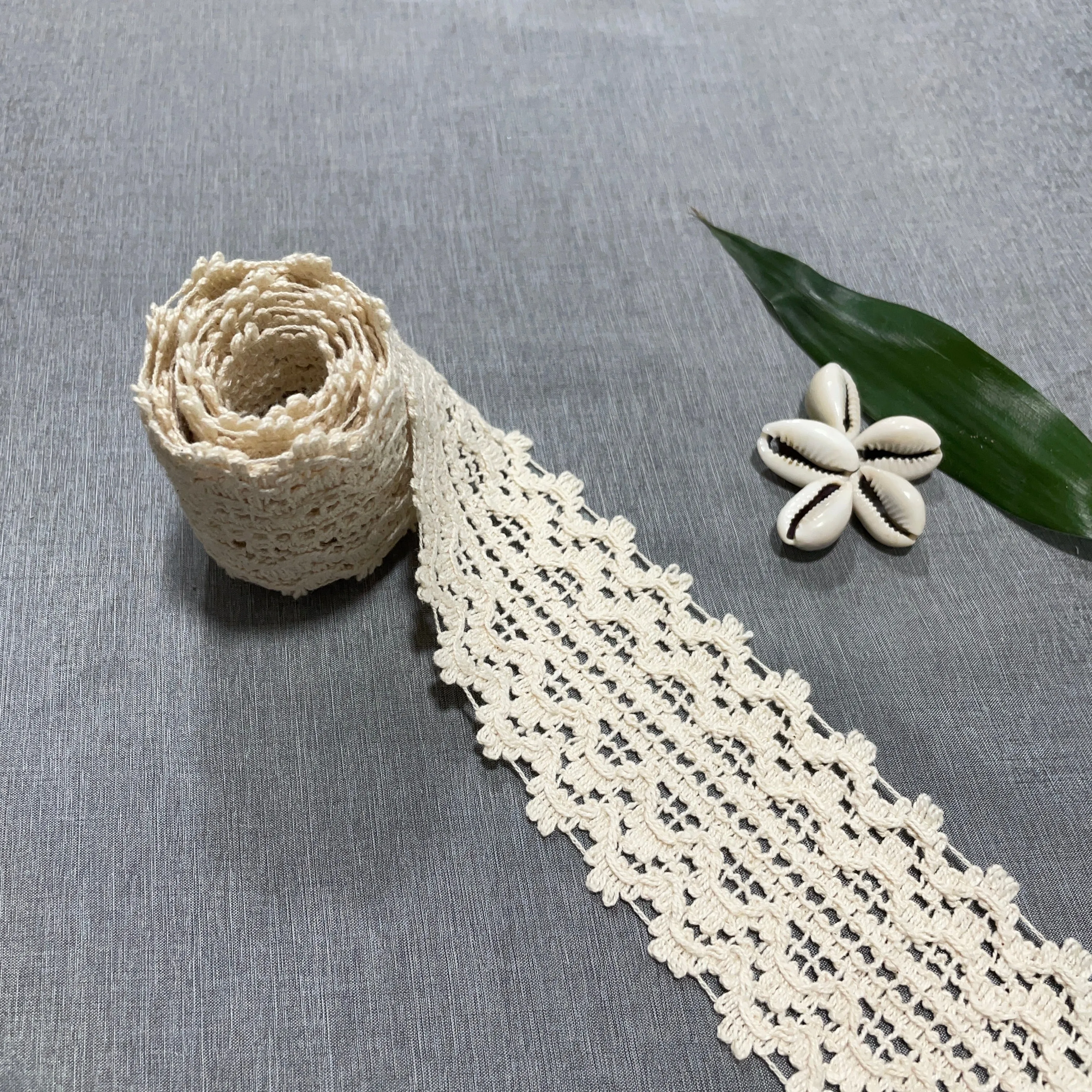 Off Cream Dyeable Cotton Lace PC-9226