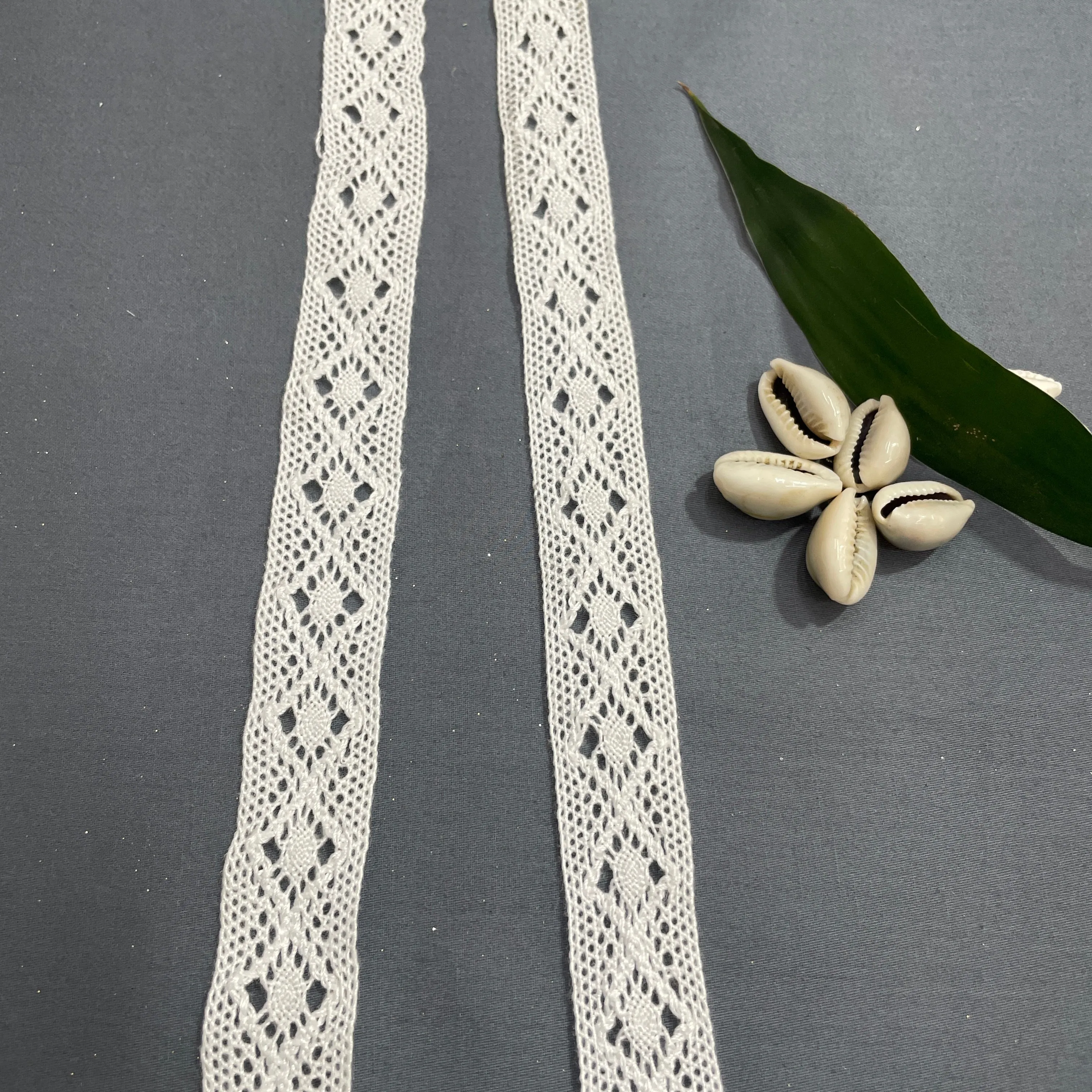 Off White Dyeable Cotton Lace