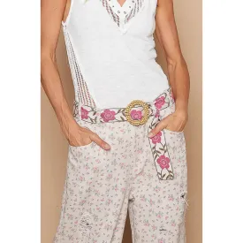 Pink Floral Belt
