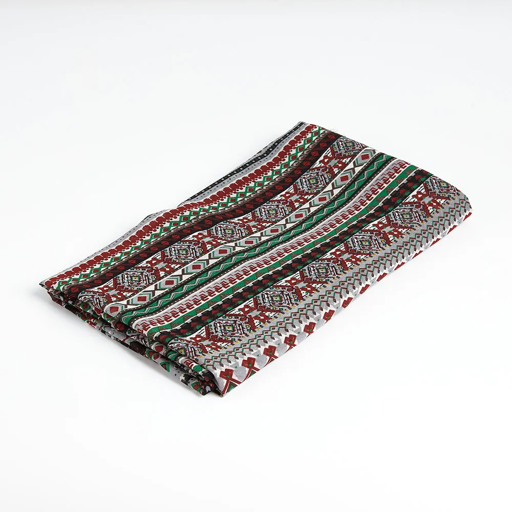 Polyester Ancient Pattern Printed Fabric