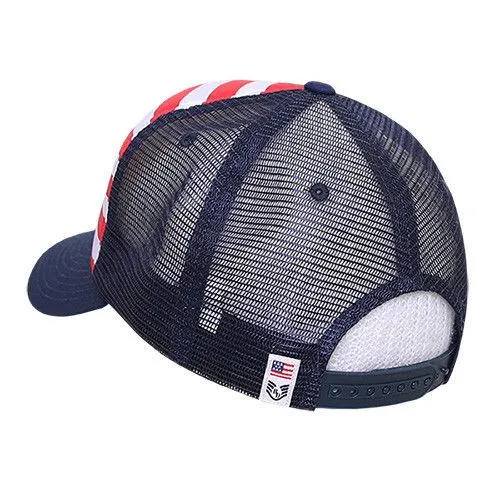 Rapid Dominance USA American Flag Graphic Foam Mesh Trucker Dad Caps Hats