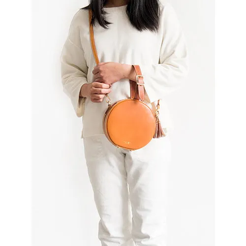 Small Leather Round Shaped Bags Purse
