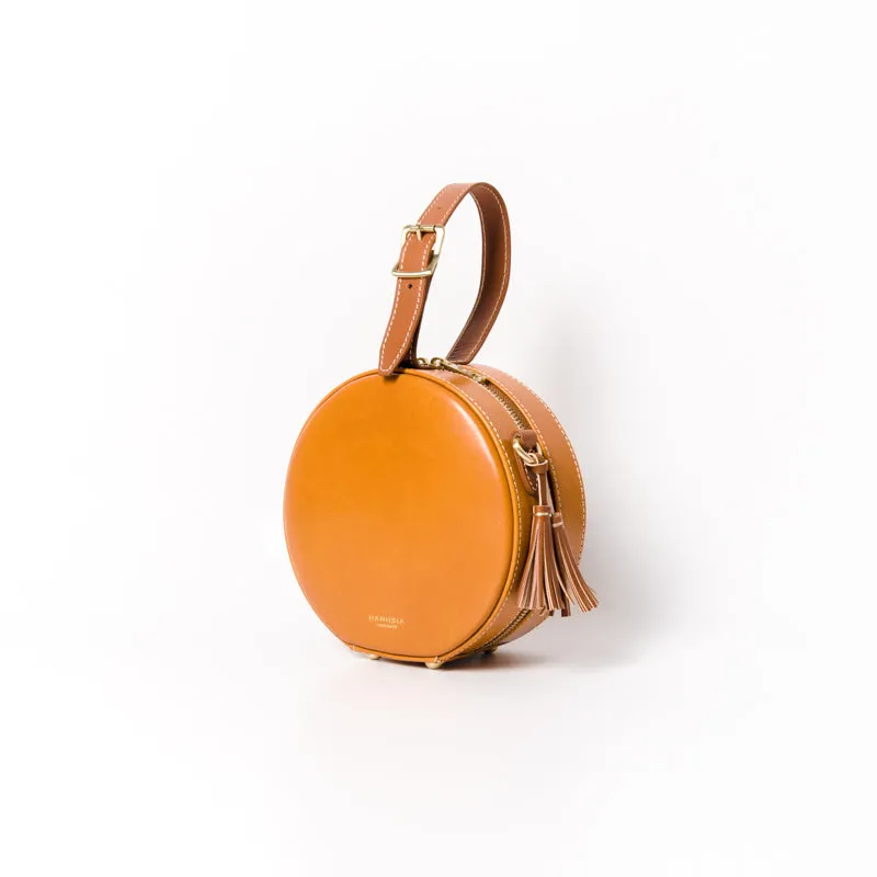 Small Leather Round Shaped Bags Purse
