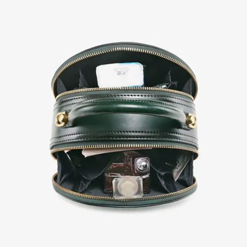 Small Round Leather Crossbody Bags