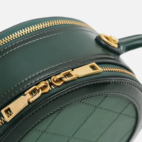 Small Round Leather Crossbody Bags