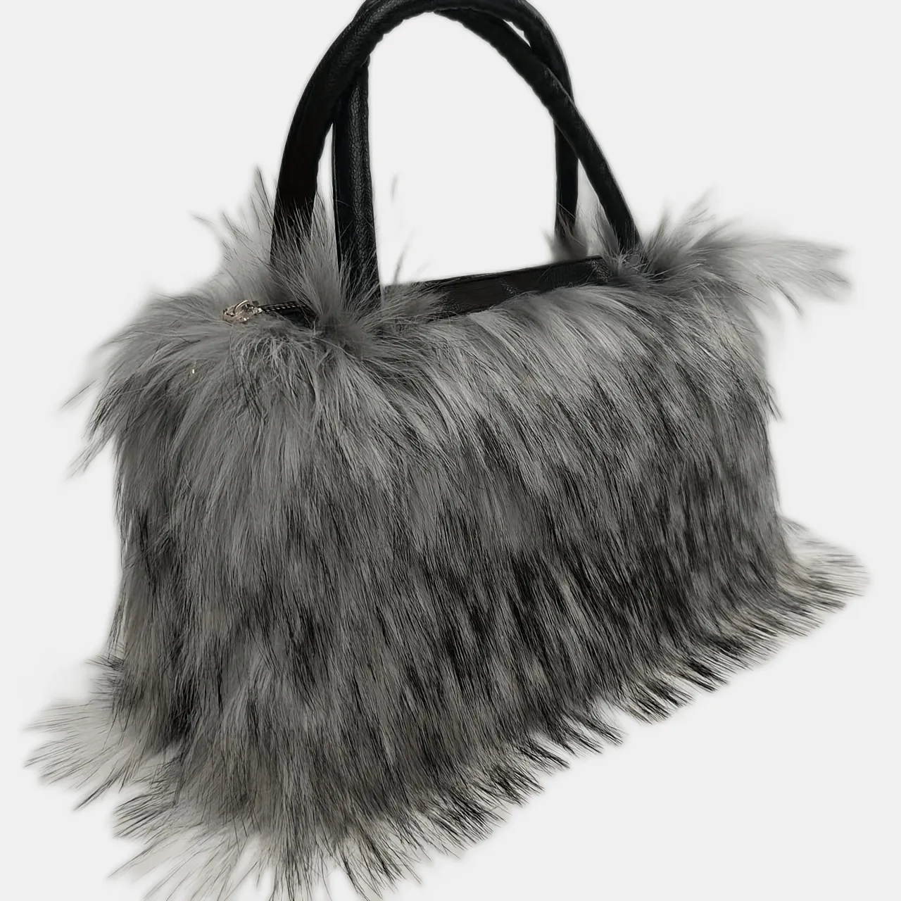 Stylish Fluffy Crossbody Bags, Purses With Top Handle