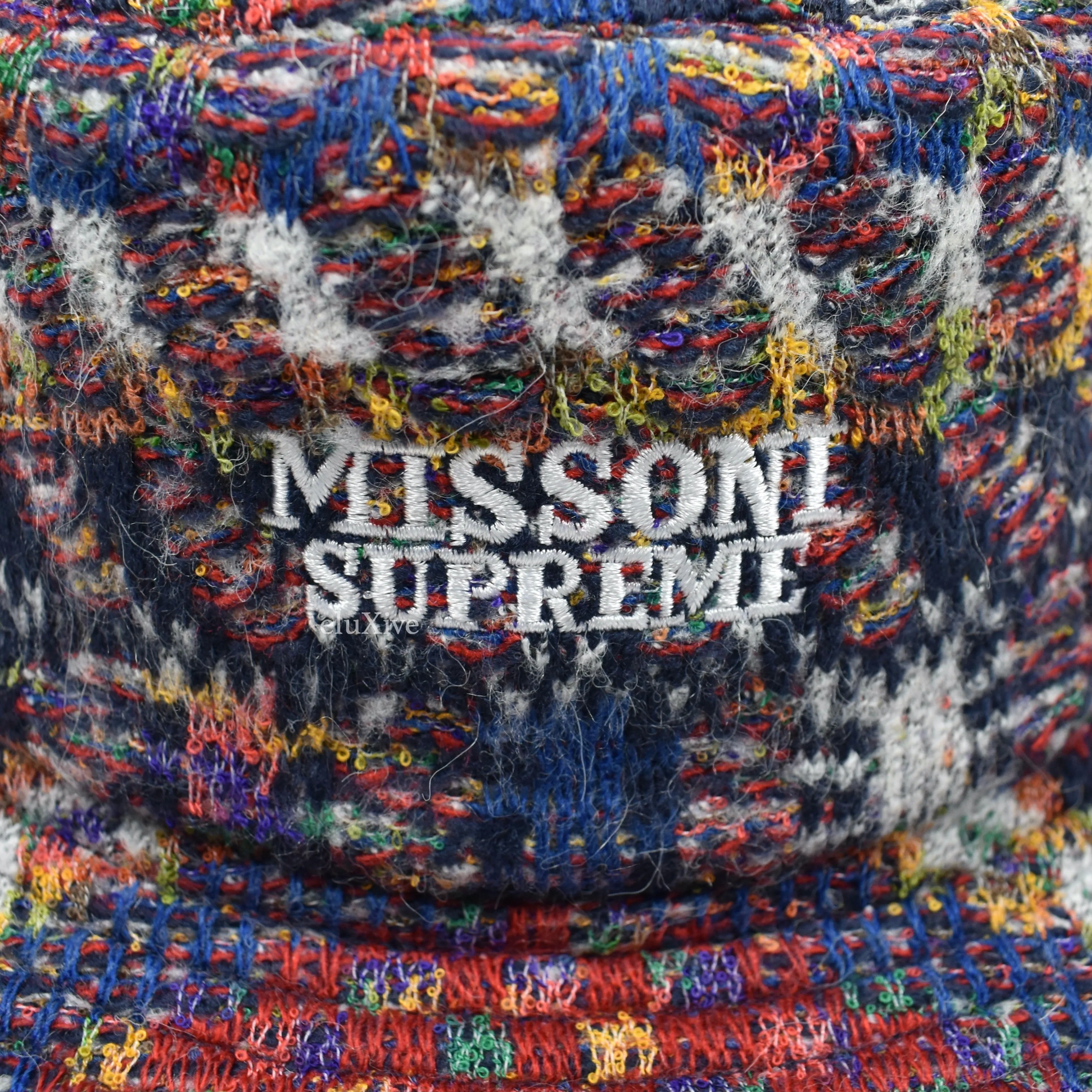 Supreme x Missoni - Multicolor Knit Logo Bucket Hat