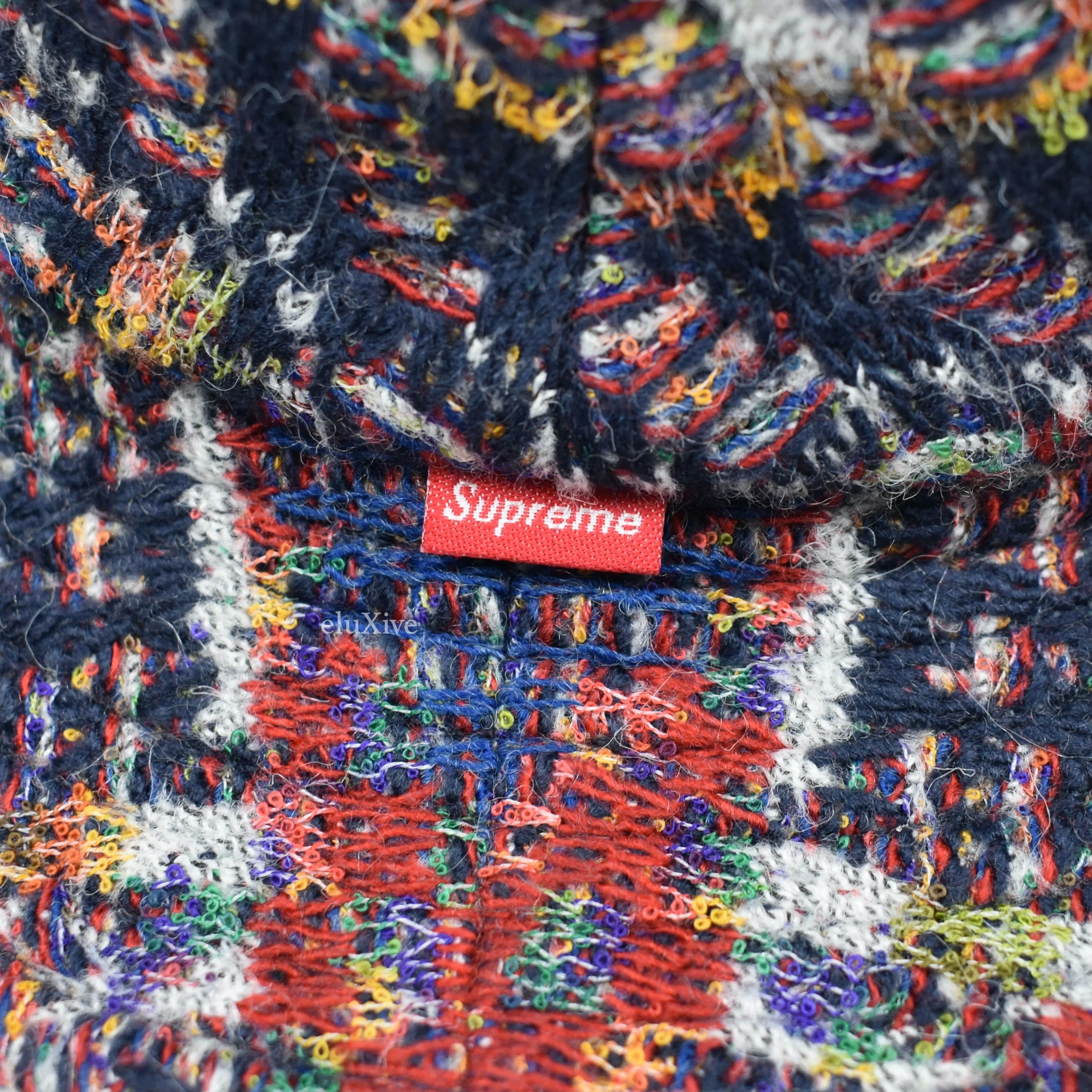 Supreme x Missoni - Multicolor Knit Logo Bucket Hat
