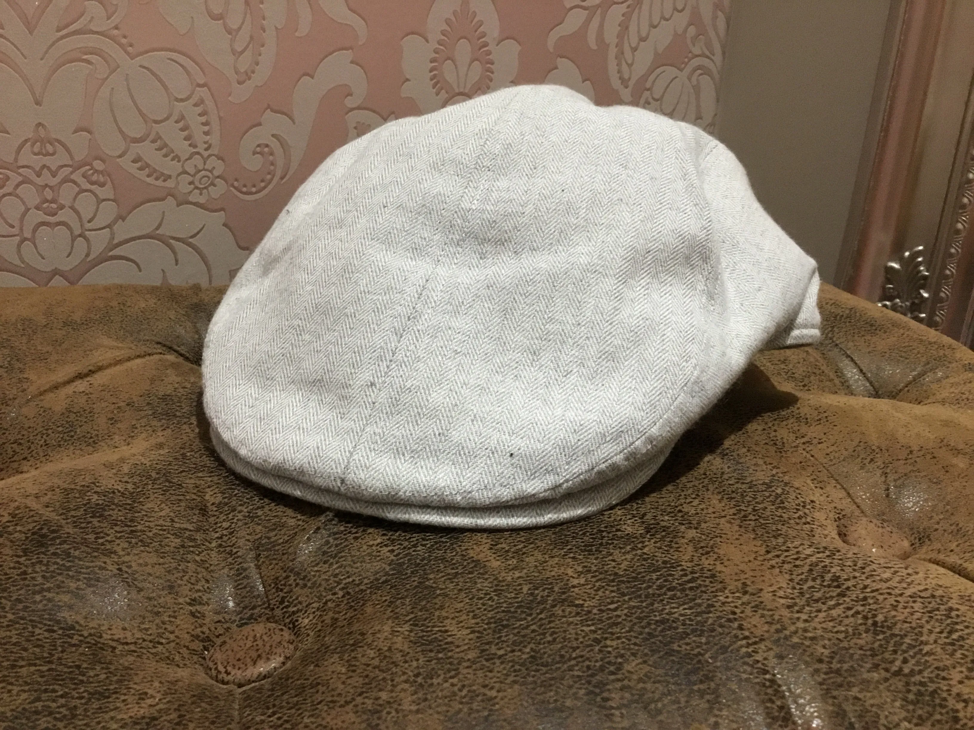 Tailored Driver Flat Cap in Blue or Grey by Christy's London