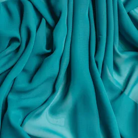 Teal Green Chiffon Fabric