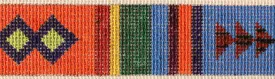 The Meredith Collection # 248-D Geometric Rasta Belt