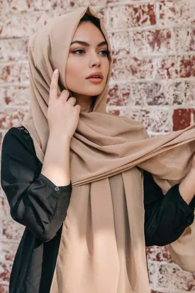 Toffee Georgette Chiffon Scarf