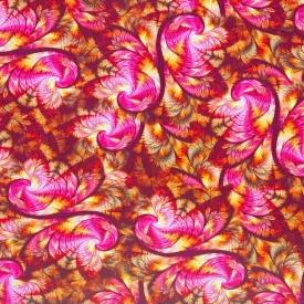 Vibrant Swirls Bamboo Silkette Fabric