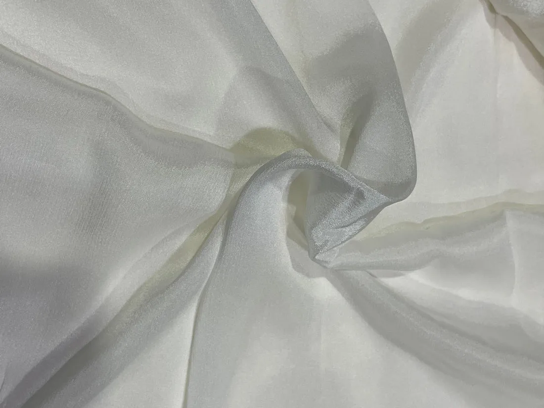 White CHINNON BAMBERG CHIFFON ~ 40&quot; wide