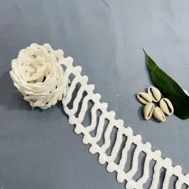 White Dyeable Cotton Lace