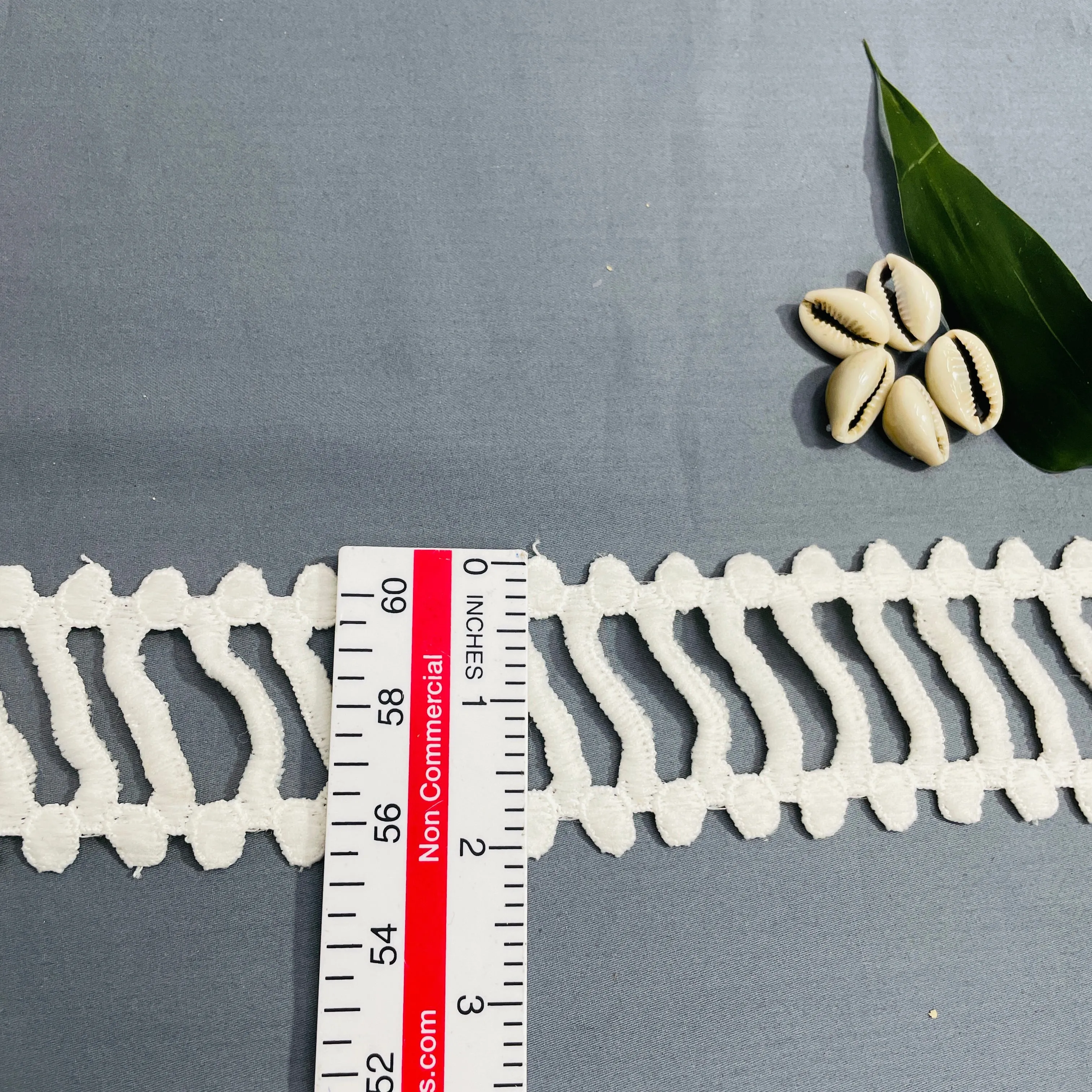 White Dyeable Cotton Lace