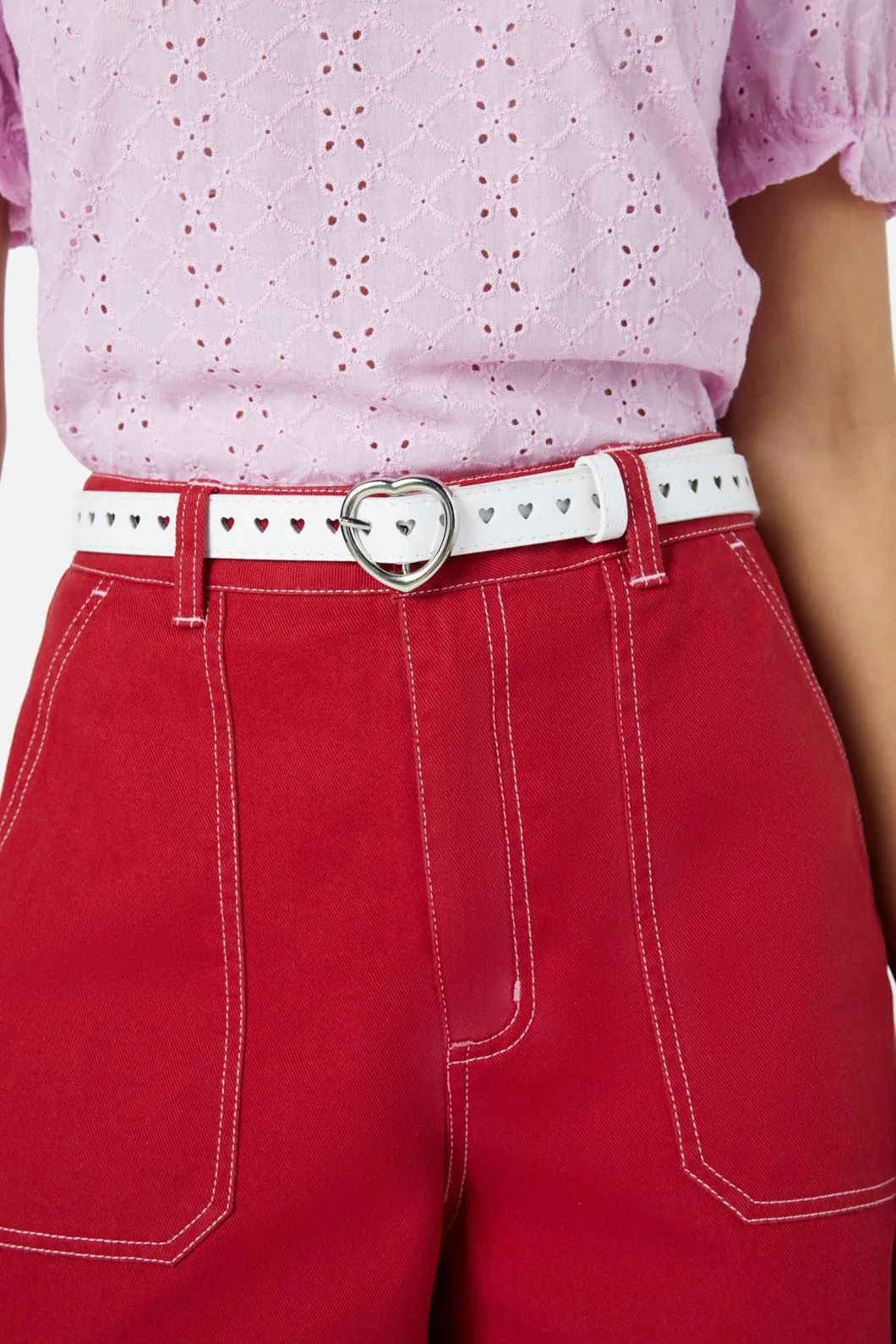 White Hearts Belt