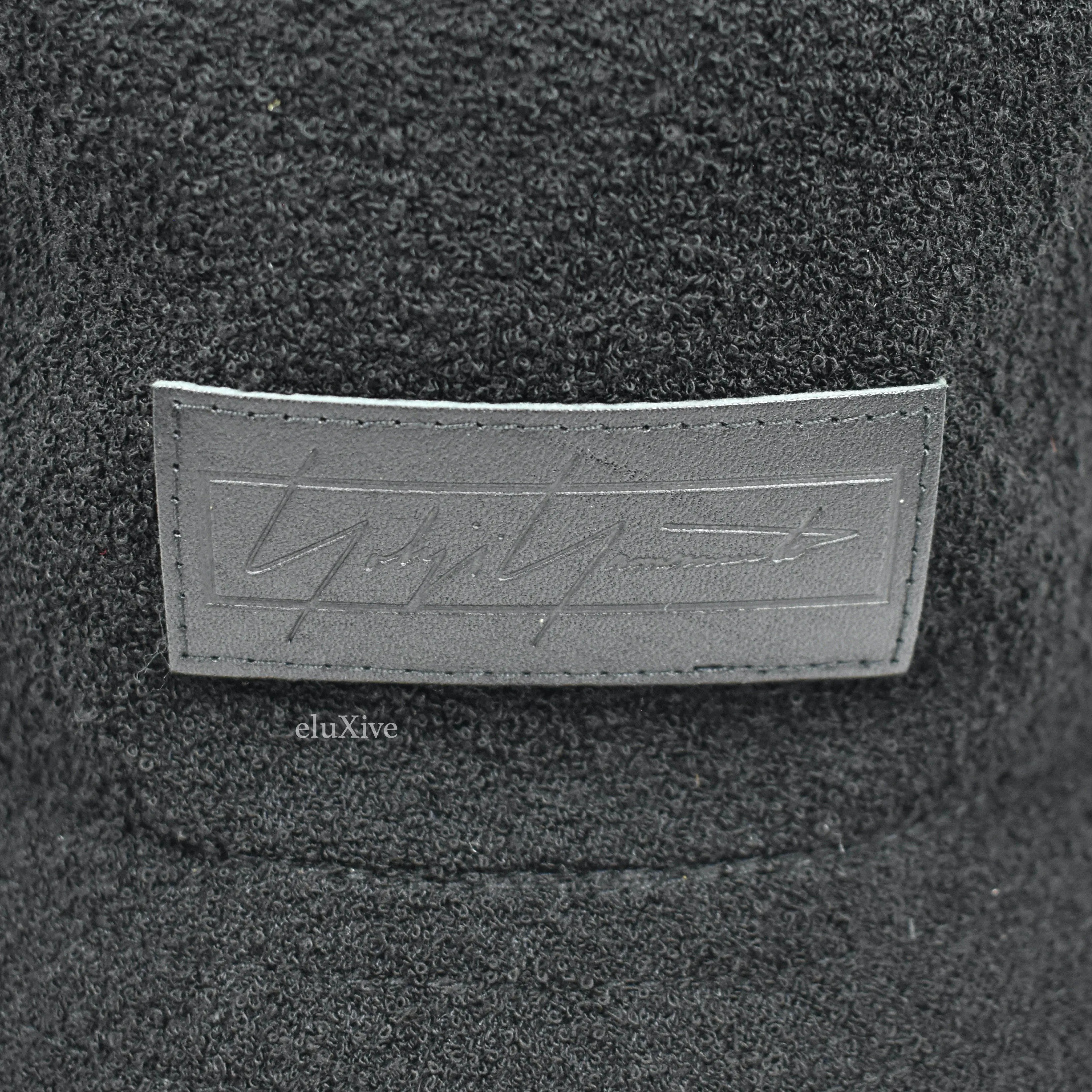 Yohji Yamamoto x New Era - Black Boucle Logo Patch Bucket Hat