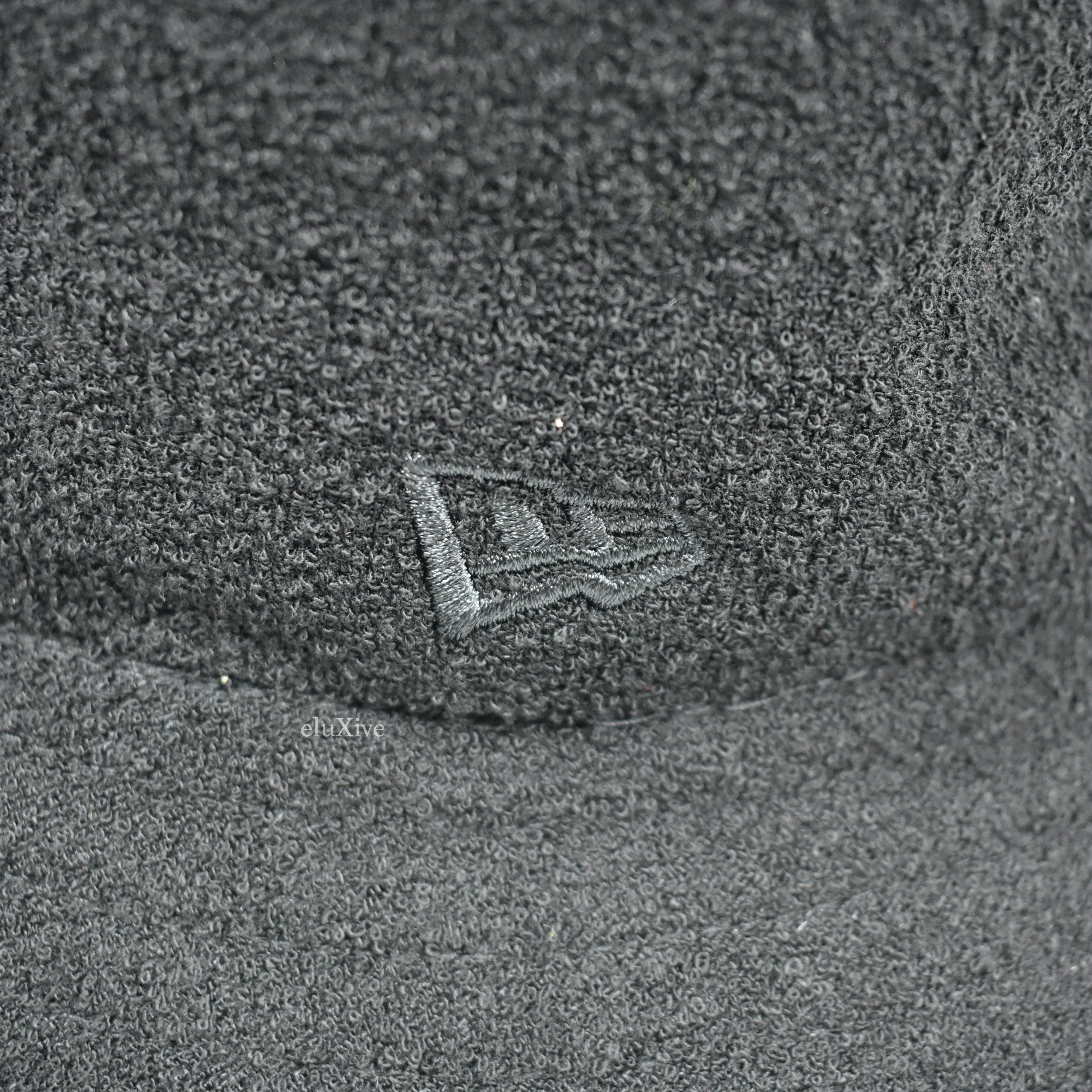 Yohji Yamamoto x New Era - Black Boucle Logo Patch Bucket Hat